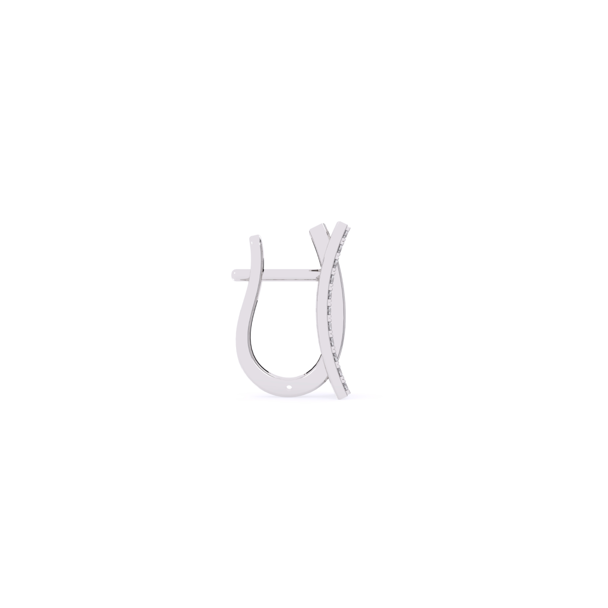 Impressive Round Diamond Hoop Earrings